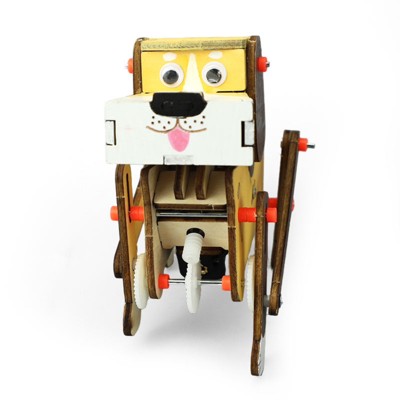 Pludo Robotic Walking Dog - STEM Toy on Motion & Robotics for Ages 8–11 | Grade 3 to 5 -DIY Kit -Pludo Educational Kit -Robocraze