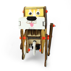 Pludo Robotic Walking Dog - STEM Toy on Motion & Robotics for Ages 8–11 | Grade 3 to 5 -DIY Kit -Pludo Educational Kit -Robocraze