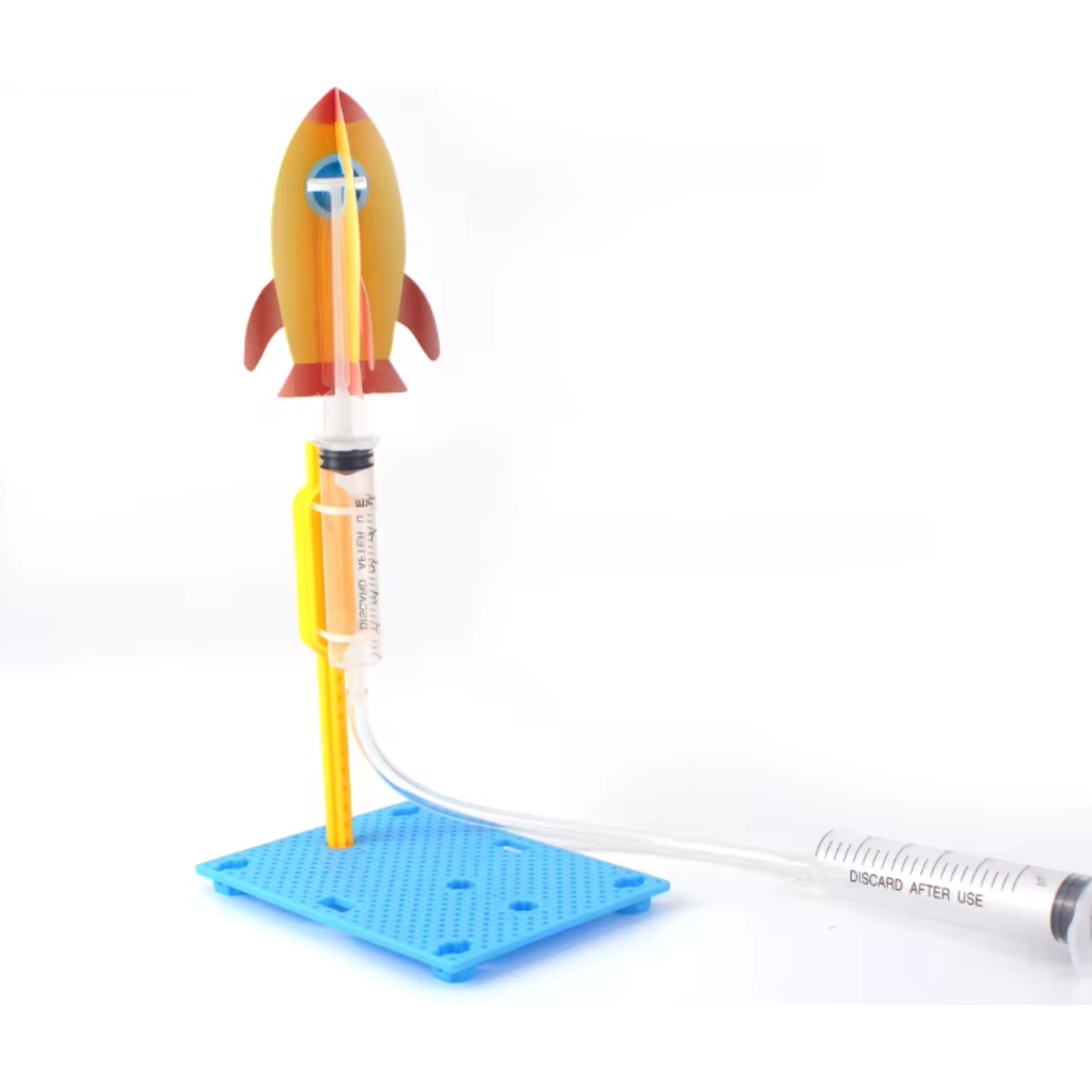 Pludo Rocket Launcher Kit DIY Science Kitt – Learn Air Pressure Rocket Launch Concepts for Ages 8–11 | Grade 3–5 -DIY Kit -Pludo Educational Kit - Robocraze