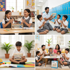 Pludo STEM DIY Abacus Kit – DIY Educational Toy for Kids 8–11 | Grade 3–5 Numbers and Maths Operation Learning Toy -DIY Kit -Pludo Education Kit -Robocraze