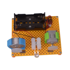 Pludo STEM Kit ElectroSpin – DIY Educational Toy for Kids 11–14 | Grade 6–8 Motor Generator Science Experiment Kit -DIY Kit -Pludo Education Kit -Robocraze