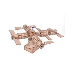 Pludo STEM Space Station Kit – Electrical Energy into Mechanical Motion DIY Science Kit for Kids 11–14 | Grade 6–8 - Robocraze