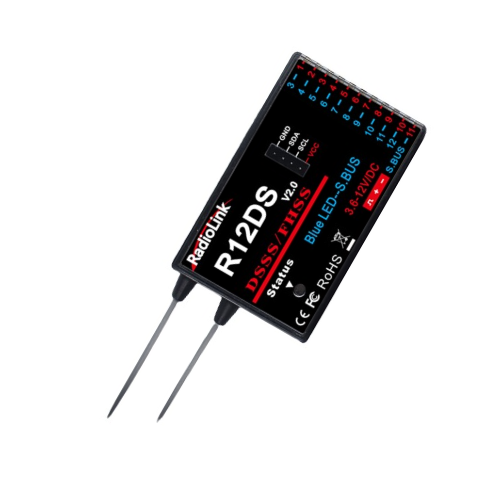 Radiolink R12DS 2.4GHz 12CH SBUS/PWM Receiver 