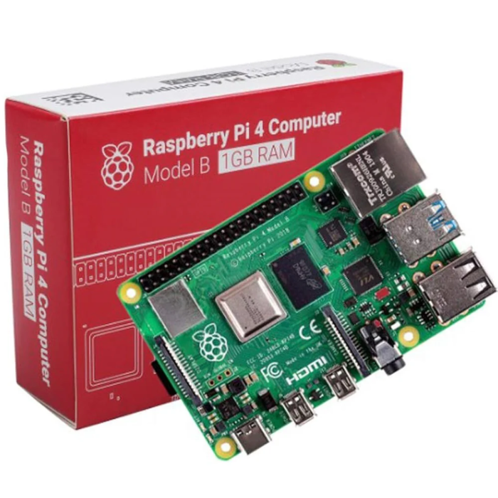 Raspberry Pi 4 Model B 1GB RAM – Entry-level Raspberry Pi Board with 1GB RAM for beginners. -Robocraze
