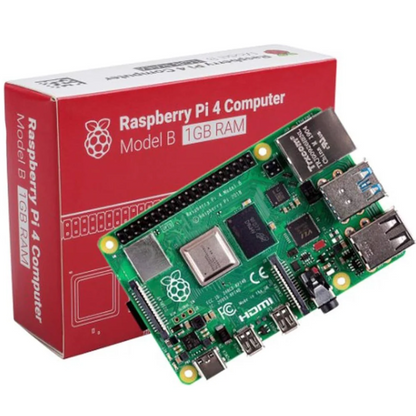 Raspberry Pi 4 Model B 1GB RAM – Entry-level Raspberry Pi Board with 1GB RAM for beginners. -Robocraze
