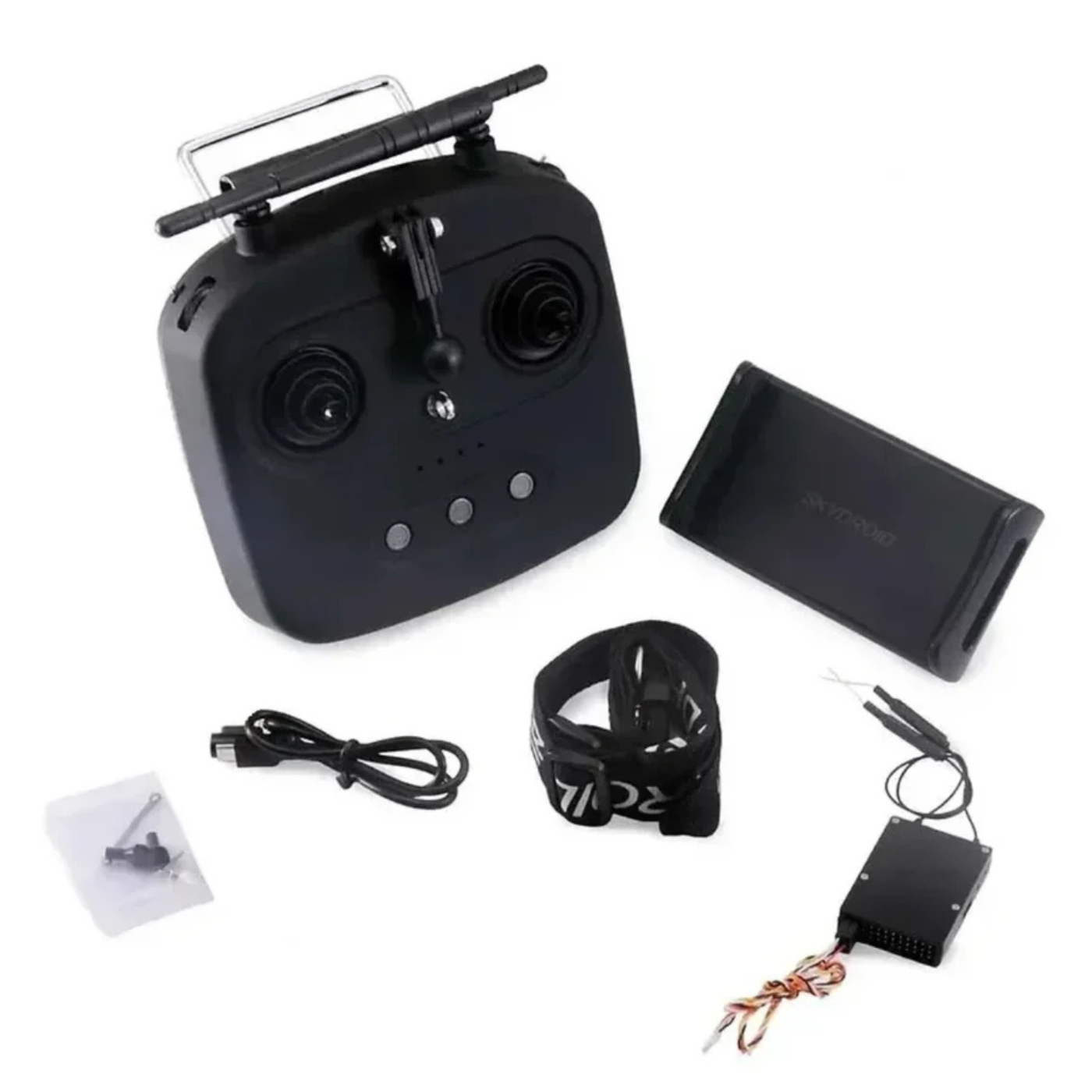 SKYDROID T10 2.4 GHz Remote Control 10-Channel Transmitter with T10 Receiver for Drone and Robotics Control - RS7628 -Drone Parts -Drone Remotes -Robocraze