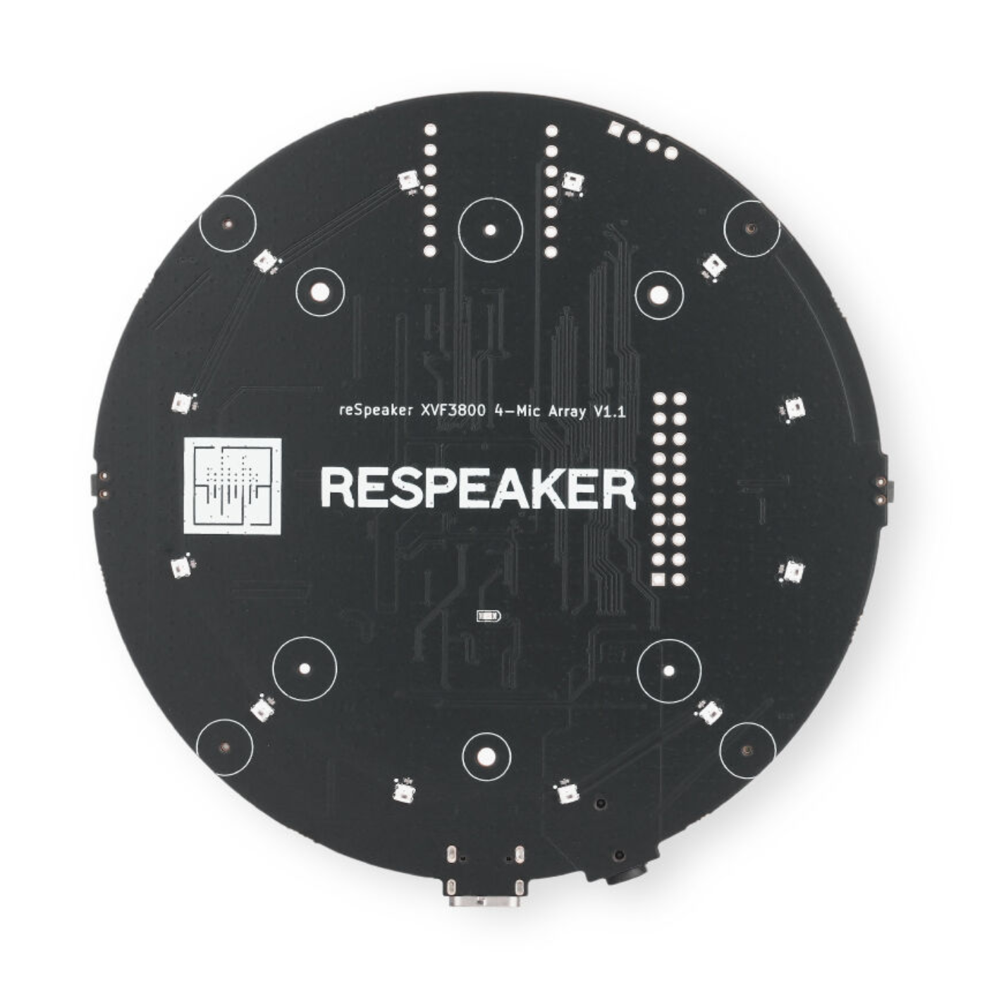 Seeed Studio reSpeaker XMOS XVF3800 – AI 4-Mic Array for Clear Voice in Noisy Environments -Electronic Modules -Audio Components -Robocraze