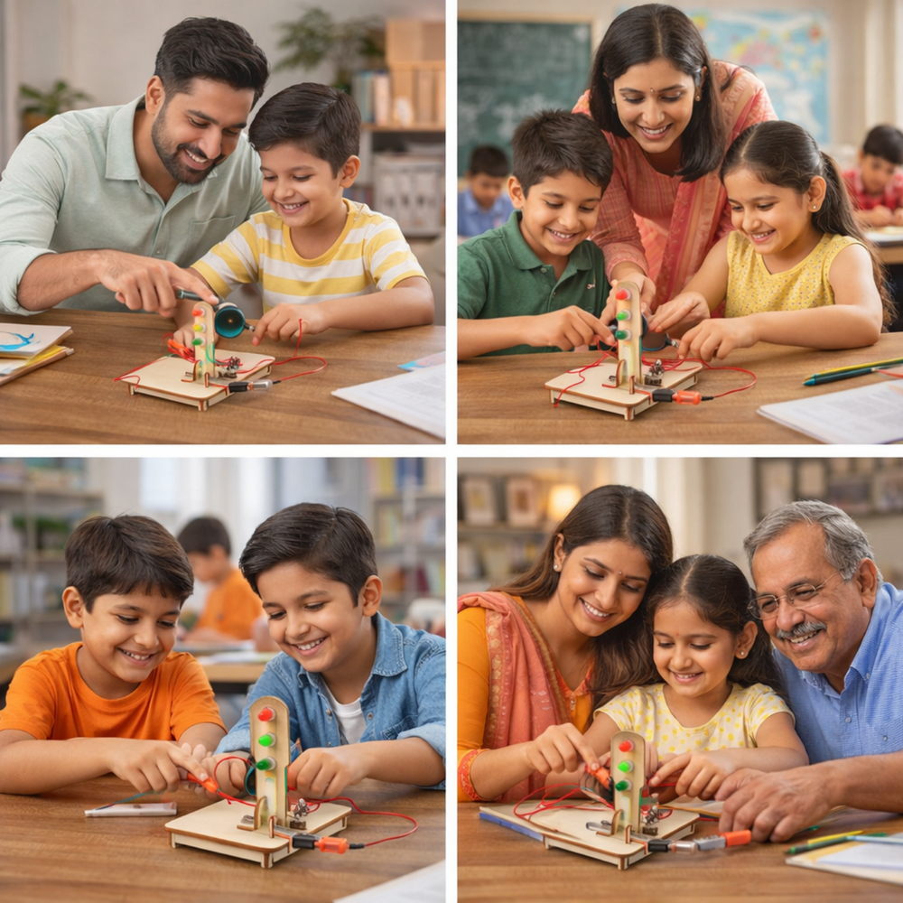 Signal Logic STEM Kit – Traffic Light Kit Science Toy for Grades 5-6 | Ages 10-11 -DIY Kits -Science Kits -Robocraze