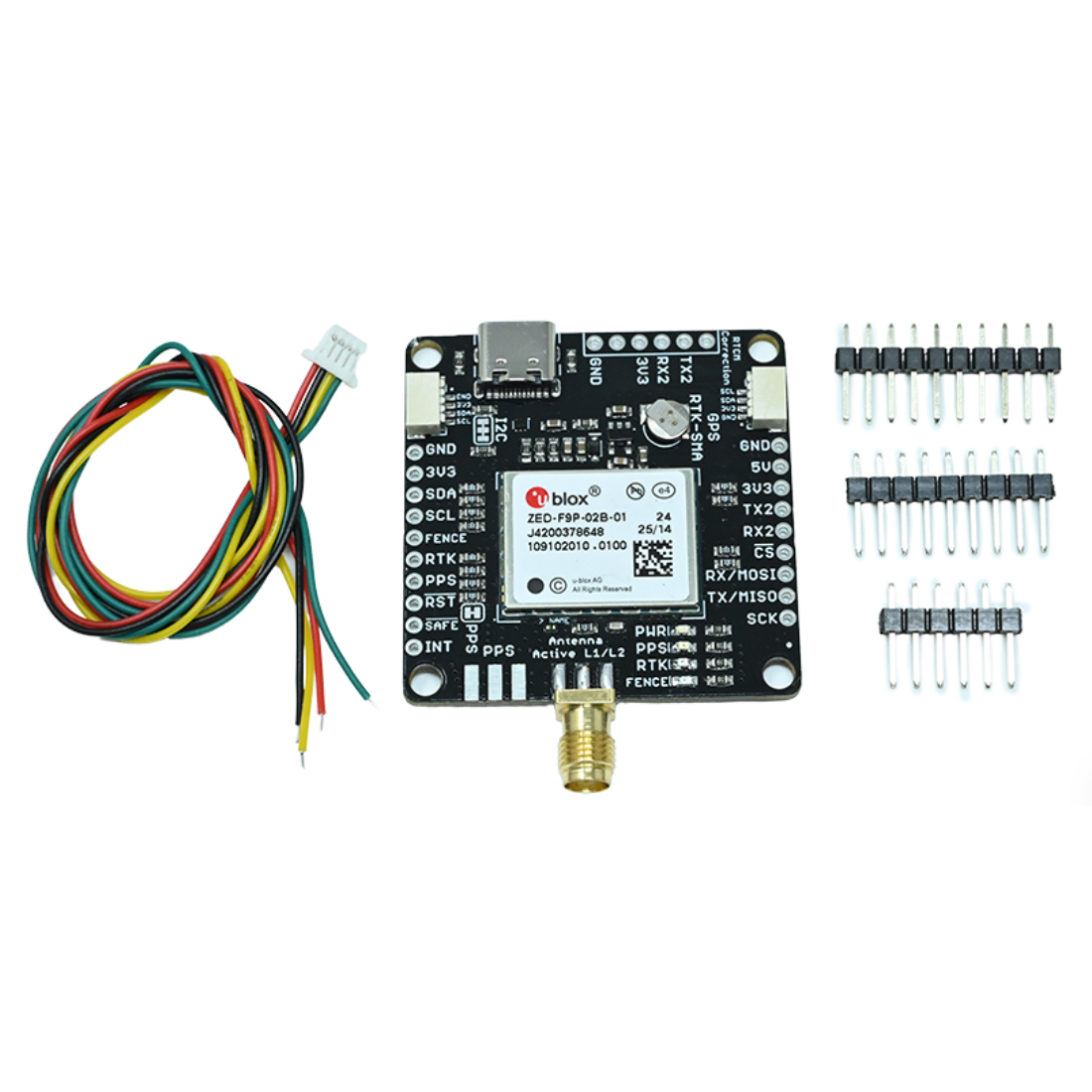 SmartElex GPS-RTK Board SMA ZED-F9P-02B - IOT & WIireless - GSM, GPS, GPRS - Robocraze