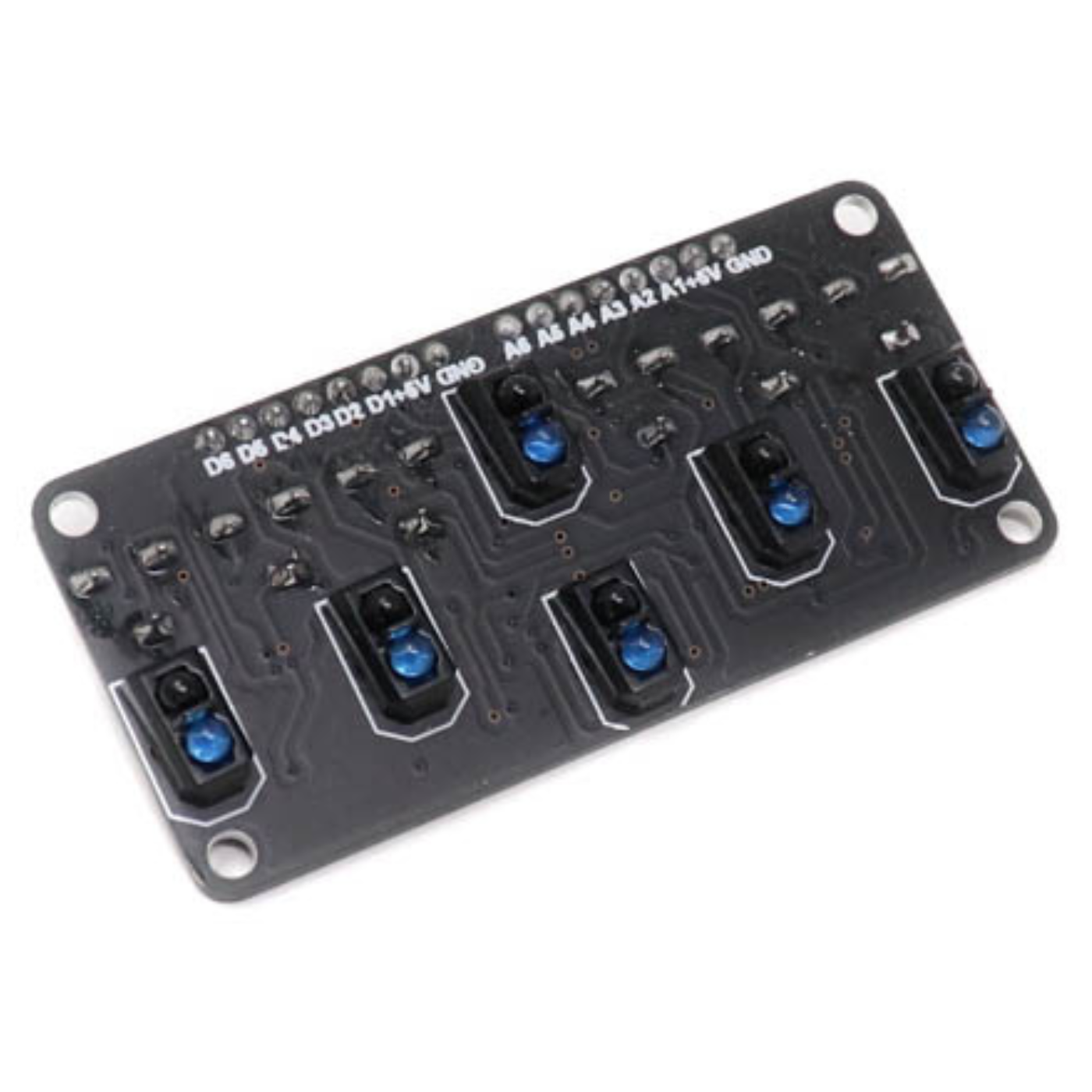 SmartElex RLS-06 Analog & Digital 6 IR Line Sensor Array with Potentiometer -Sensors -IR Proximity/Motion Sensors -Robocraze