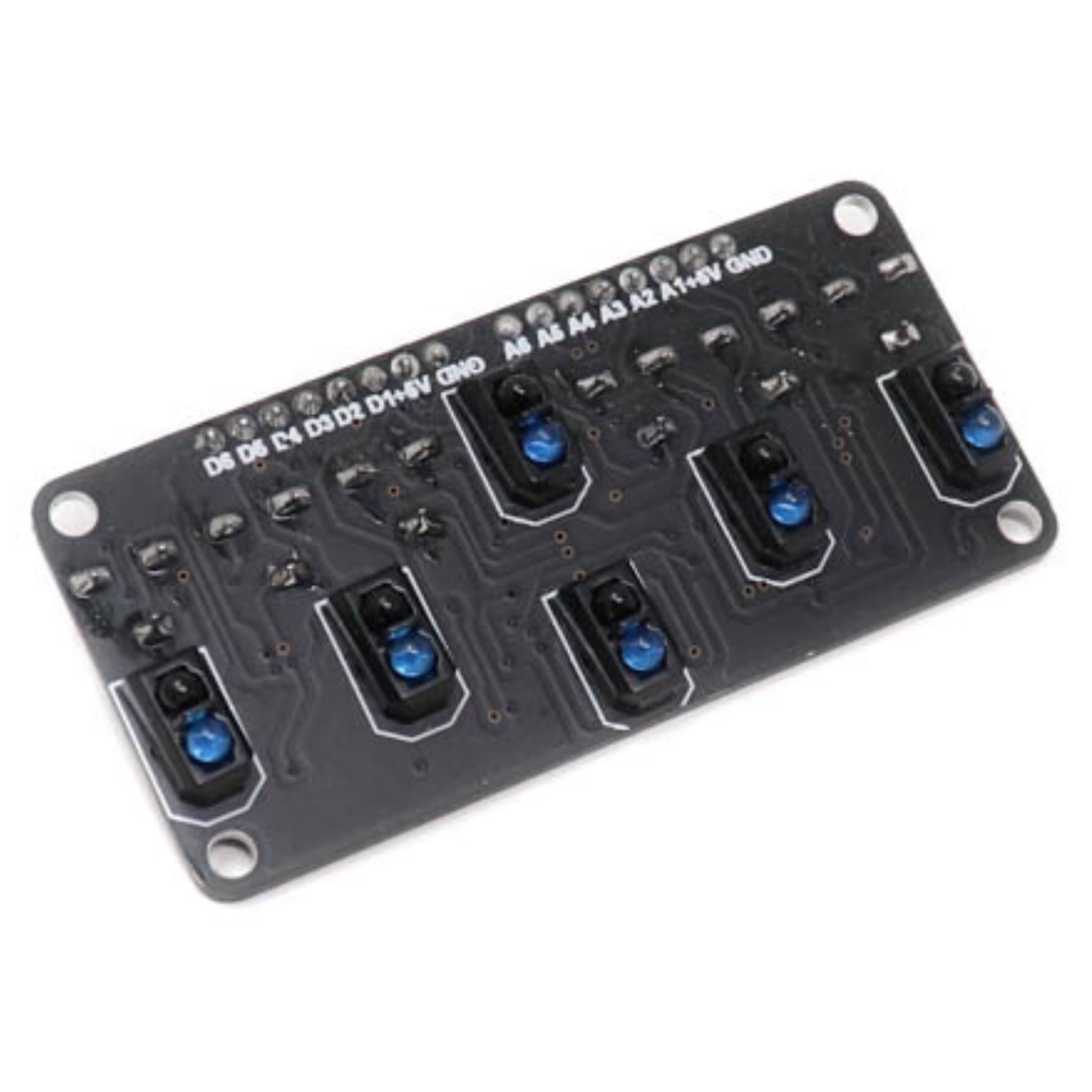 SmartElex RLS-06 Analog & Digital 6 IR Line Sensor Array with Potentio ...