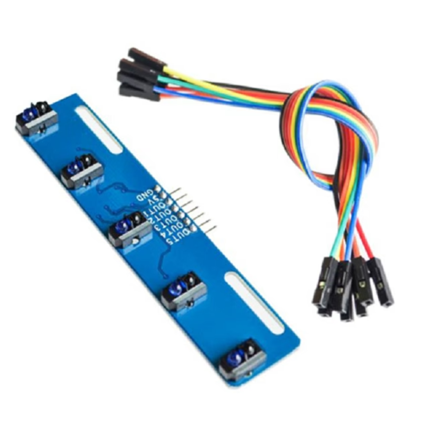 TCRT5000L 5-Channel Infrared Line Tracking Sensor Module -Sensors -Distance/Proximity Sensors -Robocraze