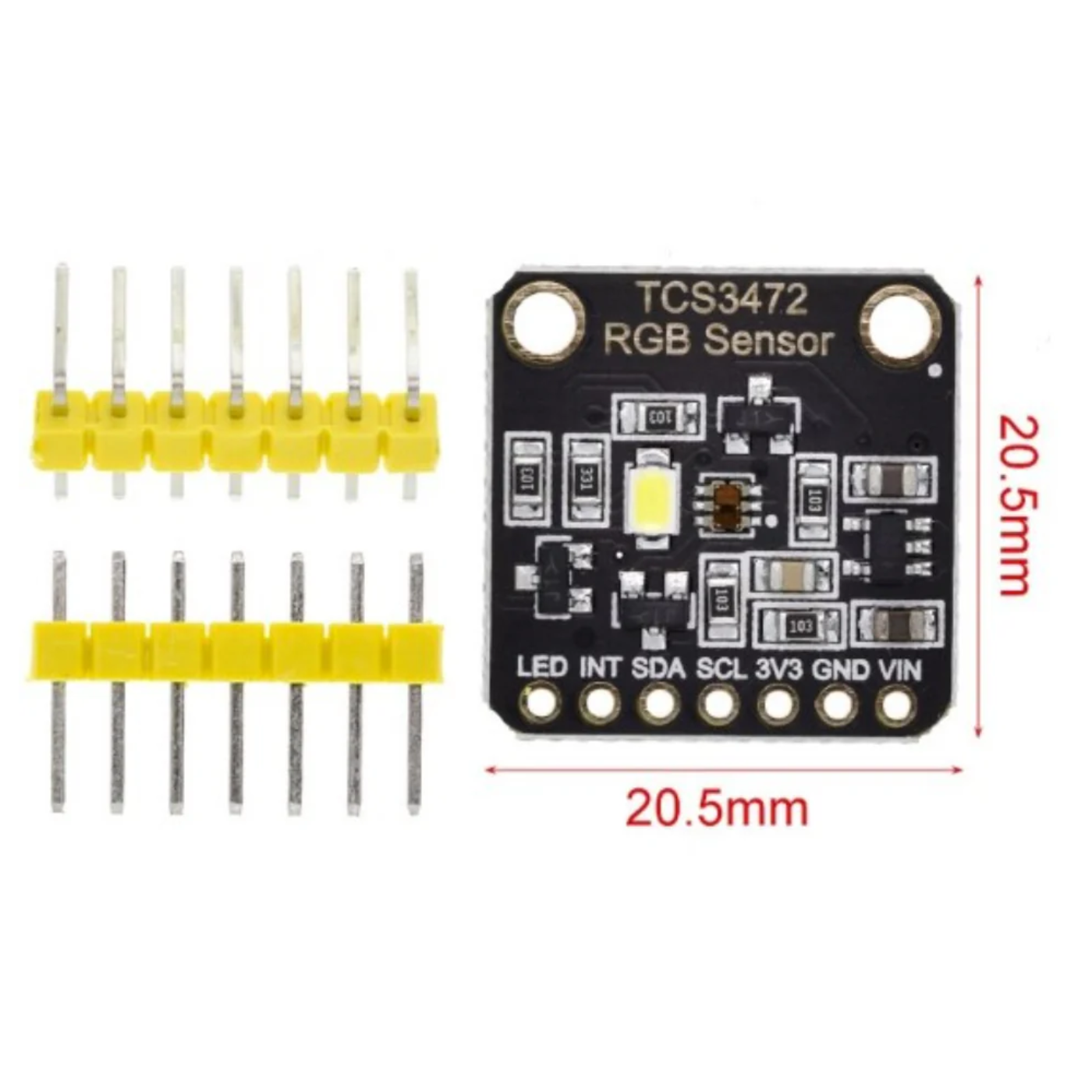 TCS34725 RGB Color Recognition Light Sensor Module – Robocraze