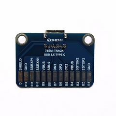 USB 3.1 PCB Connector Type C Female Breakout Board -7Semi -Electronic Modules -Breakout Boards -Robocraze