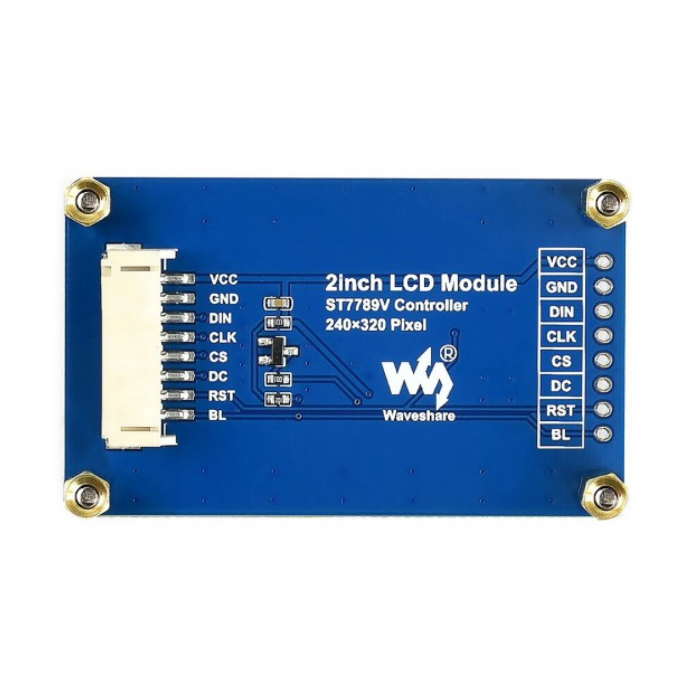Waveshare 2inch 240×320 IPS LCD Display Module SPI Interface -Displays -LCD Displays -Robocraze