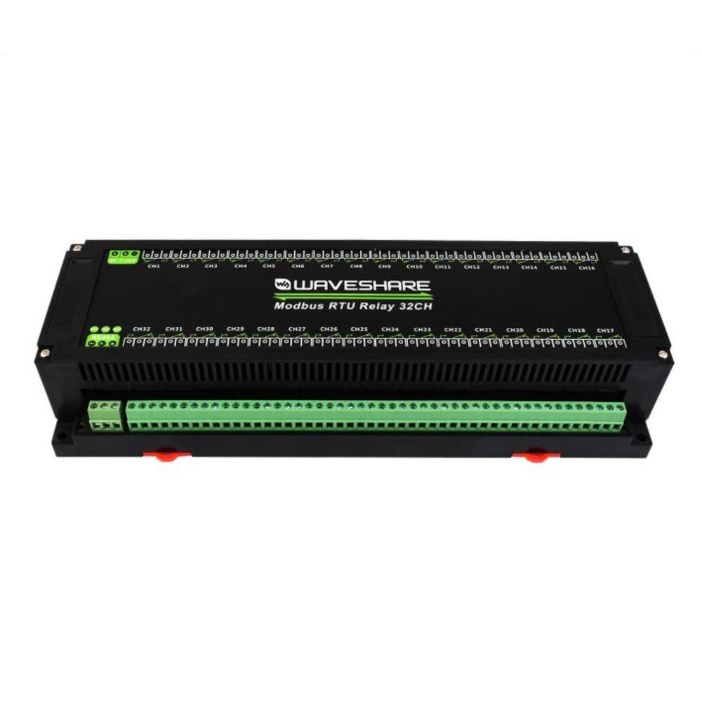 Waveshare 32-Channel Modbus RTU Relay Module with RS485 Interface & Isolation Protection -Electronic Modules -Relays -Robocraze
