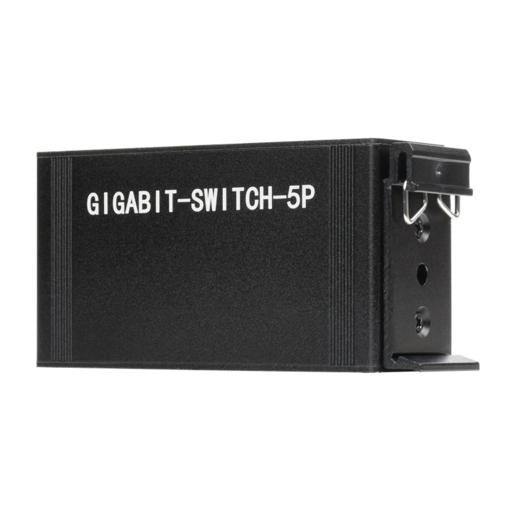 Waveshare Industrial 5-Port Gigabit Ethernet Switch – 10/100/1000Mbps Full-Duplex, DIN Rail Mount -Cables -Ethernet -Robocraze