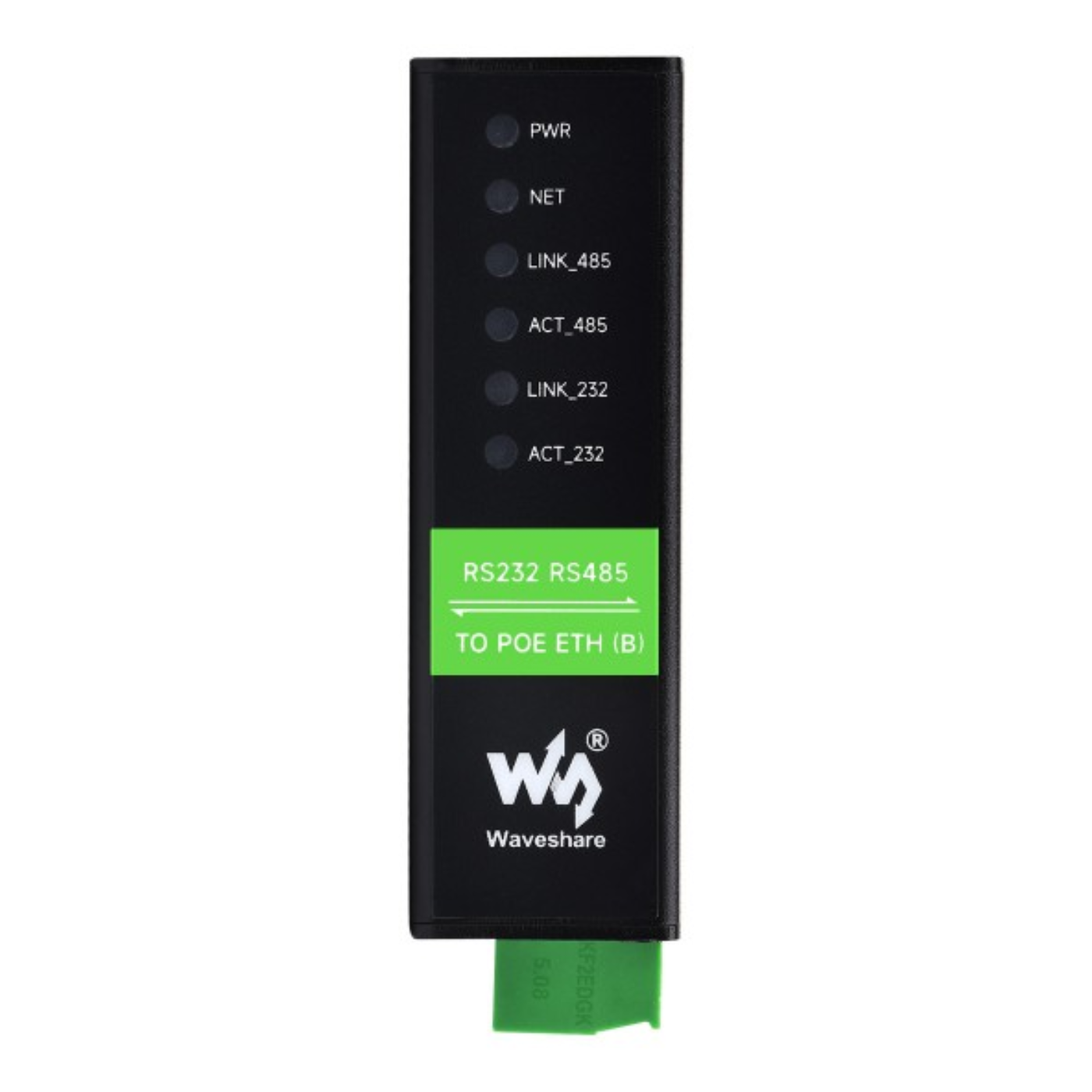 Waveshare Industrial Isolated RS232/RS485 to PoE Ethernet Serial Server (B) with Dual RJ45 Ports -Cables -Ethernet -Robocraze