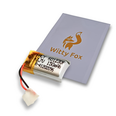 Witty Fox 150mAh Rechargeable 3.7V Lithium Polymer Battery -LiPo Battery for Drone -Robocraze