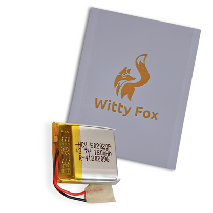 Witty Fox 180mAh Rechargeable 3.7V Lithium Polymer Battery -LiPo Battery for Drone -Robocraze