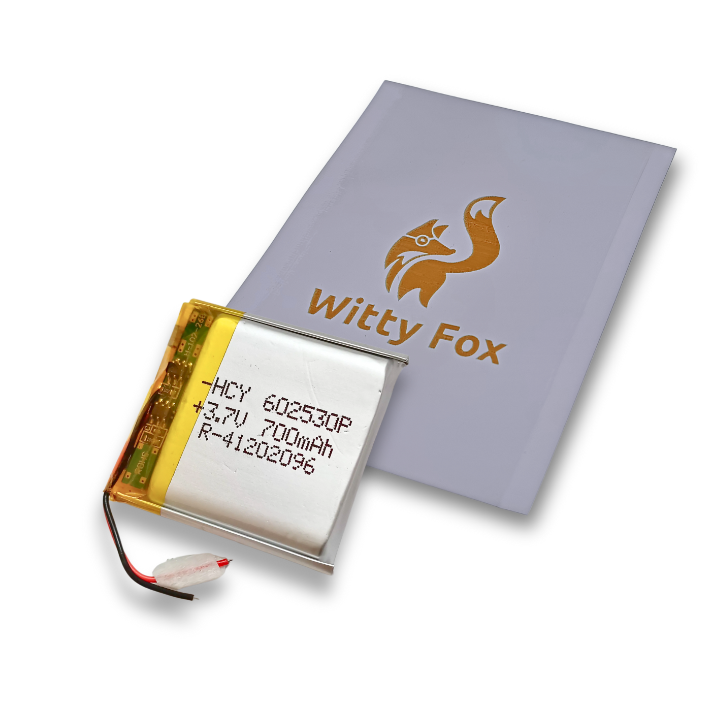 Witty Fox 700mAh Rechargeable 3.7v LiPo Battery -Lithium Polymer Battery for Drone -Robocraze