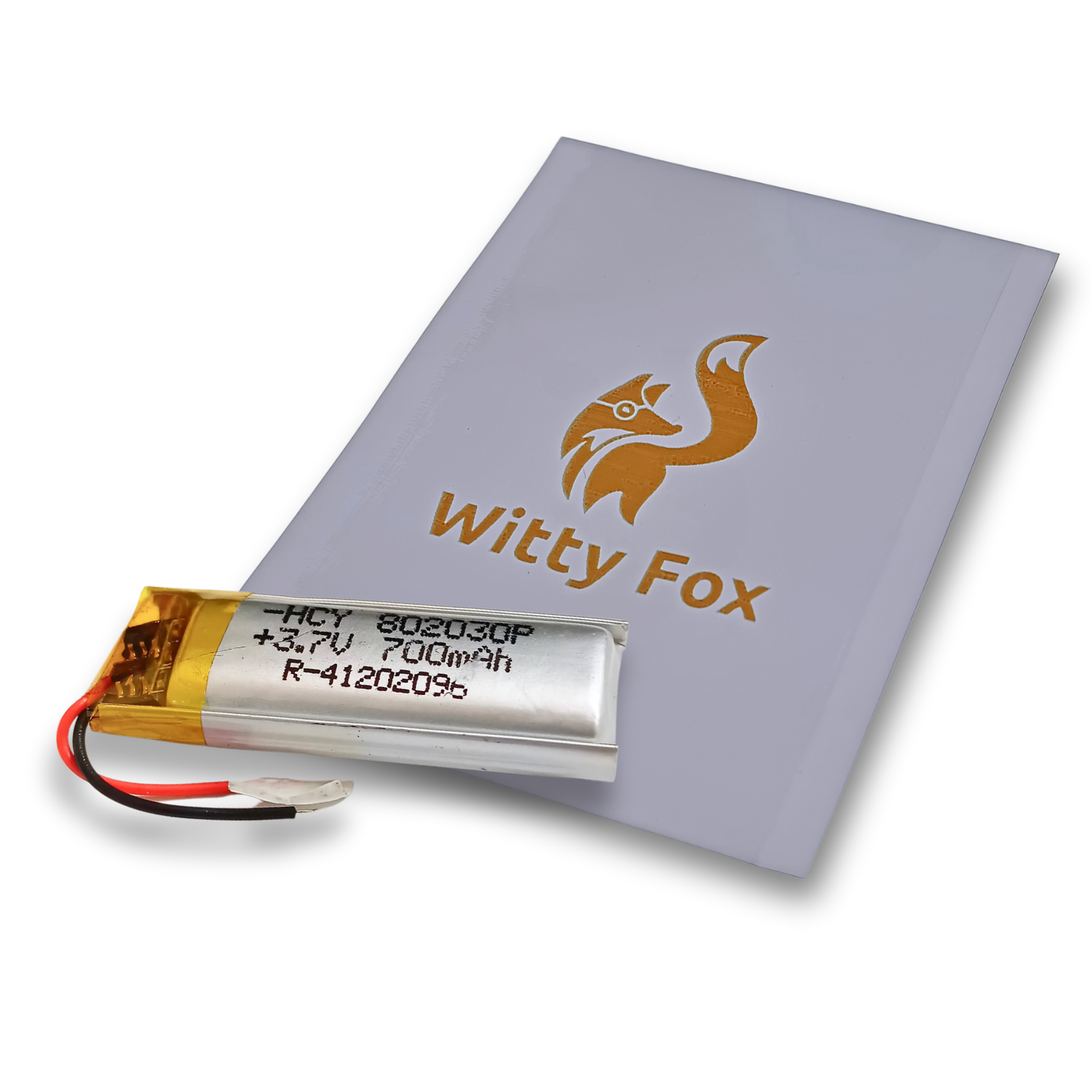 Witty Fox 700mAh Rechargeable 3.7v Lithium Polymer Battery -LiPo Battery for Drone -Robocraze