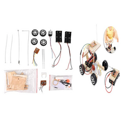 Wooden Wireless Remote Control DIY car Kit for Kids -STEM toy for kids -Robocraze