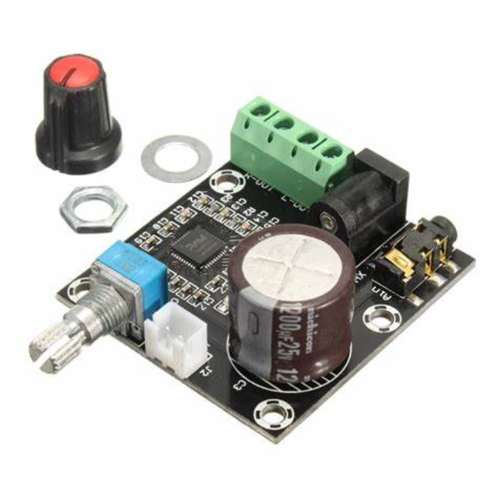 XH-M120 PAM8610 Amplifier Board – PAM8610 dual-channel amplifier for audio. -Amplifier Board -Robocraze