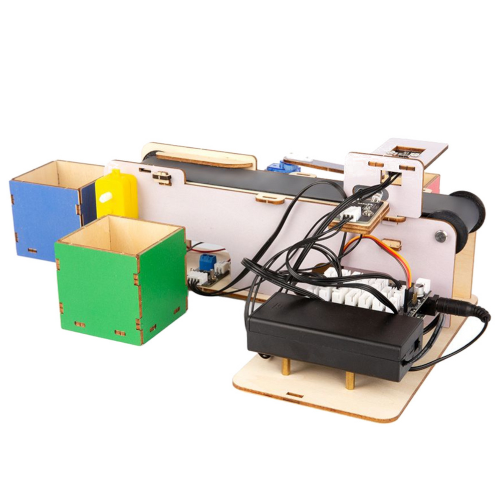 ACEBOTT QE031 Smart Factory STEM Education Kit – Industry-inspired DIY Kits, STEM Kits, Robot Kits -Robocraze