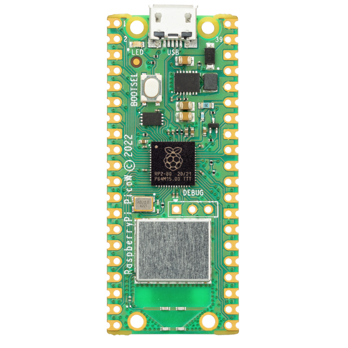 Raspberry Pi Pico W – Wireless-enabled Raspberry Pi Board designed for IoT & automation. -Robocraze