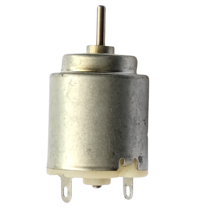 Round DC Motor with Dual Shaft & High RPM, ideal for DIY robotics & small projects – Robot Motors - Robocraze