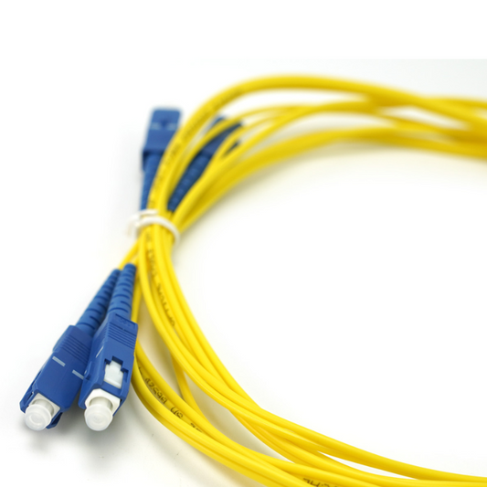 DFRobot 3m SC-SC Single Mode Duplex Fiber Optic Jumper Cable - Jumper Wire for Breadboard & Electronic Projects -Robocraze
