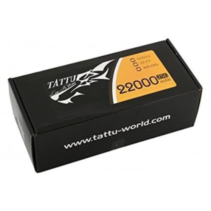 Original Tattu 22000mAh 25C 22.2V 6S1P XT90-S Lipo Battery