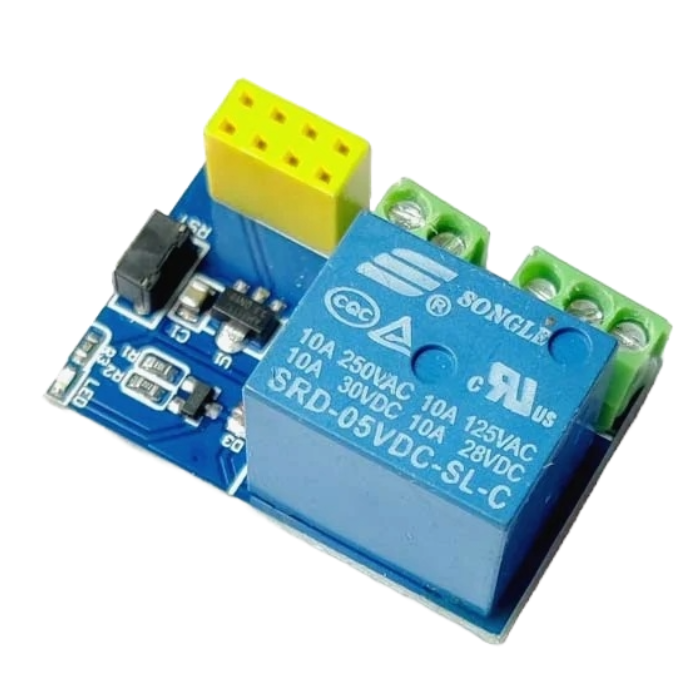 5V ESP8266 WiFi Relay Module - 5V ESP8266 relay module for wireless smart home automation. -Nodemcu ESP Board -Robocraze