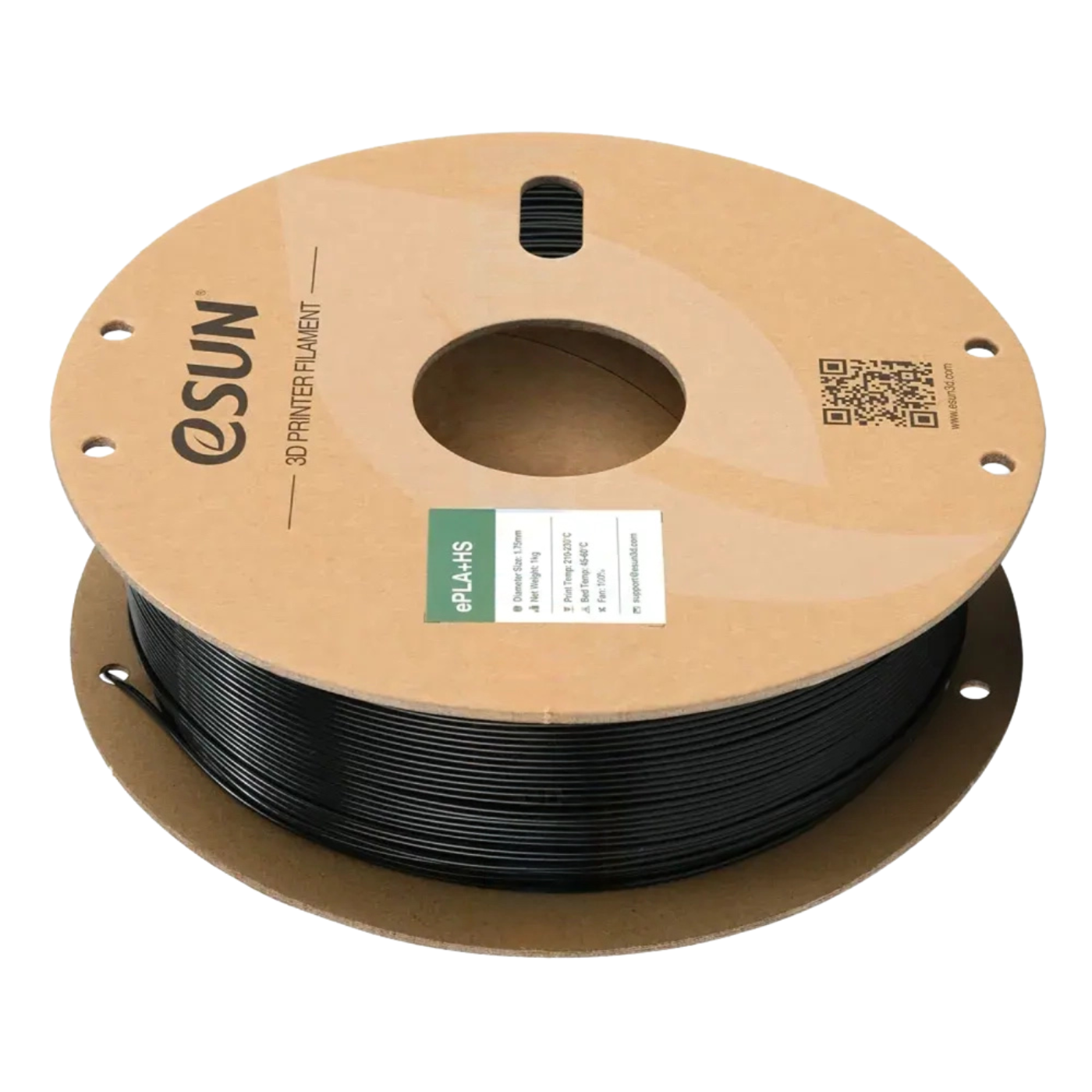 eSUN ePLA+HS Black 1.75mm 3D Printing Filament 1kg -3D Printers/Pens -Filaments -eSun Filaments -Robocraze