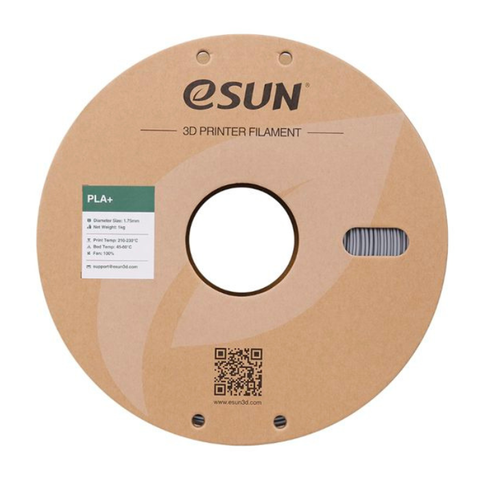 eSun PLA+ 1.75mm 3D Printing Filament 1kg Silver Color -3D Printers/Pens -Filaments -Robocraze