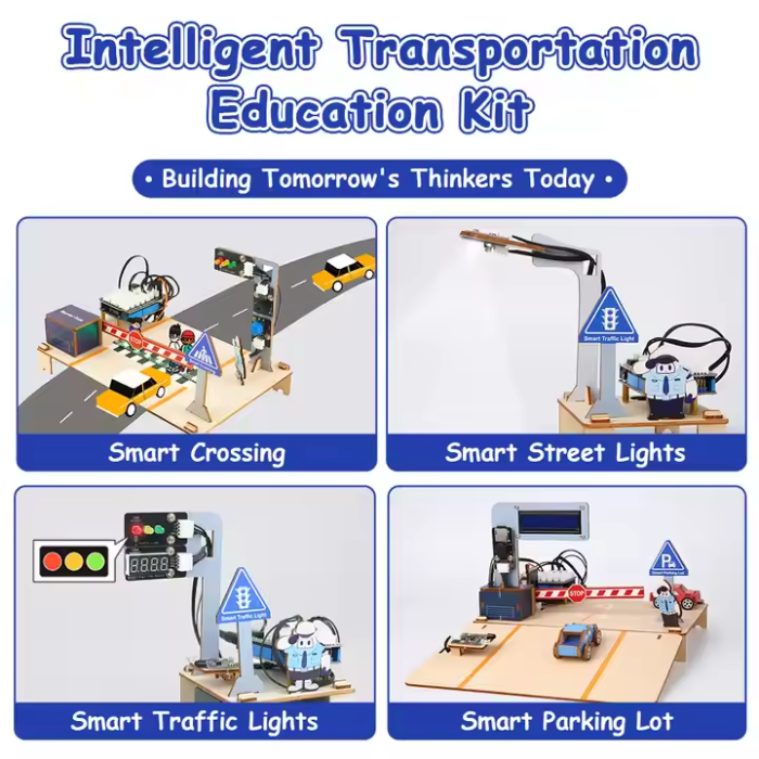 ACEBOTT ESP32 Intelligent Transportation Kit – Advanced DIY Kits, STEM Kits, Robot Kits -Robocraze