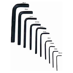MULTITEC Hex Short Allen Key Standard Set 1.5-10 MM (Set of 10)-Robocraze