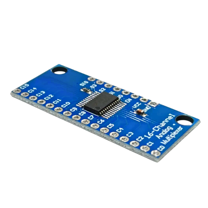 CD74HC4067 16-Channel Multiplexer – Analog multiplexer IC with 16 channels for signal routing. -Robocraze