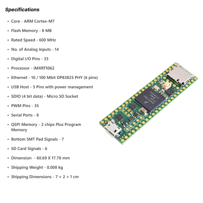 Teensy 4.1 Development Board-Robocraze