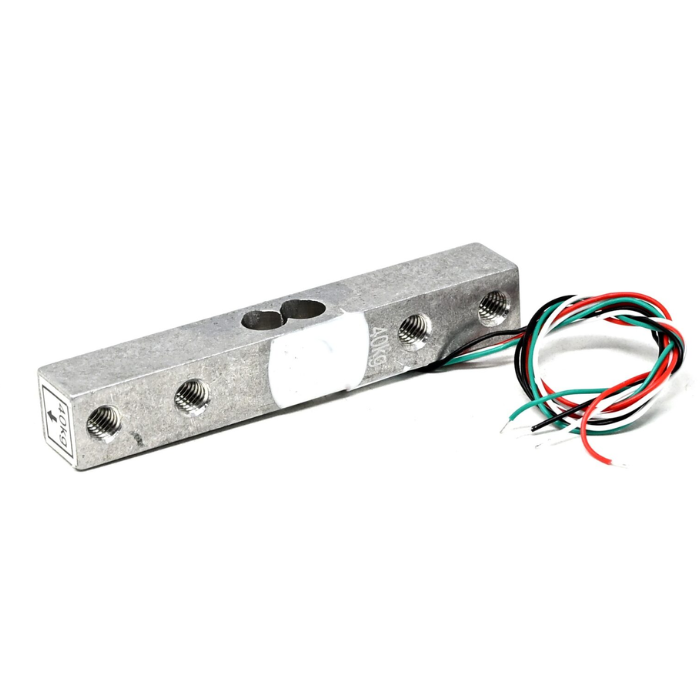40Kg Load Cell - Reliable 40kg load cell for precision weight measurement in robotics. -Load Sensor -Robocraze