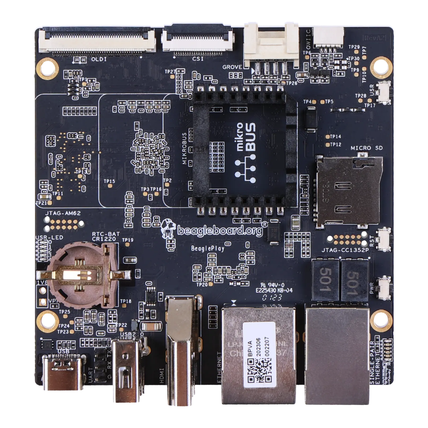 BeaglePlay – Embedded Development & Evaluation Board