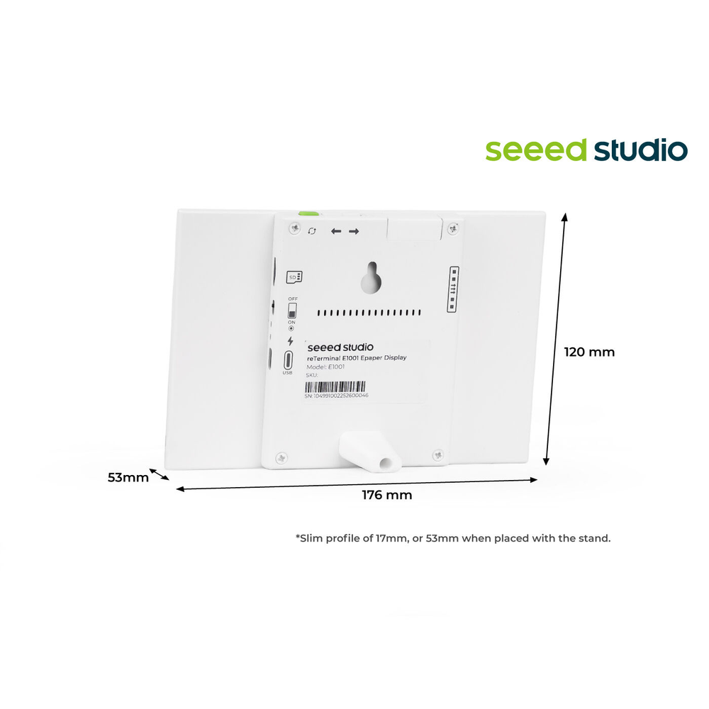 reTerminal E1001 – 7.5" Monochrome ePaper Display with ESP32-S3 -Robocraze