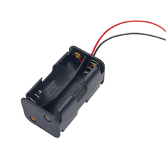 AA 4-Cell Battery Holder – Hard Plastic 6V Battery Case with Wire Leads -Robocraze