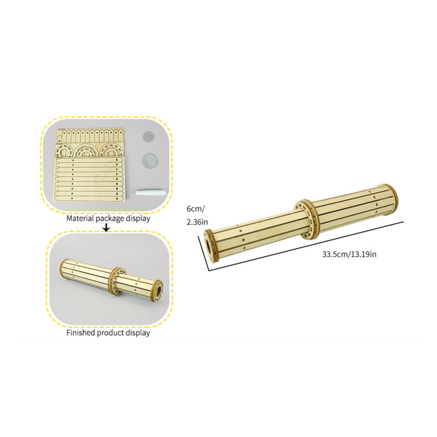 Pludo STEM Kit Optics Explorer – DIY Science Kit for Kids (11–14 Yrs) | Grade 6–8 Telescope Learning Project - Robocraze