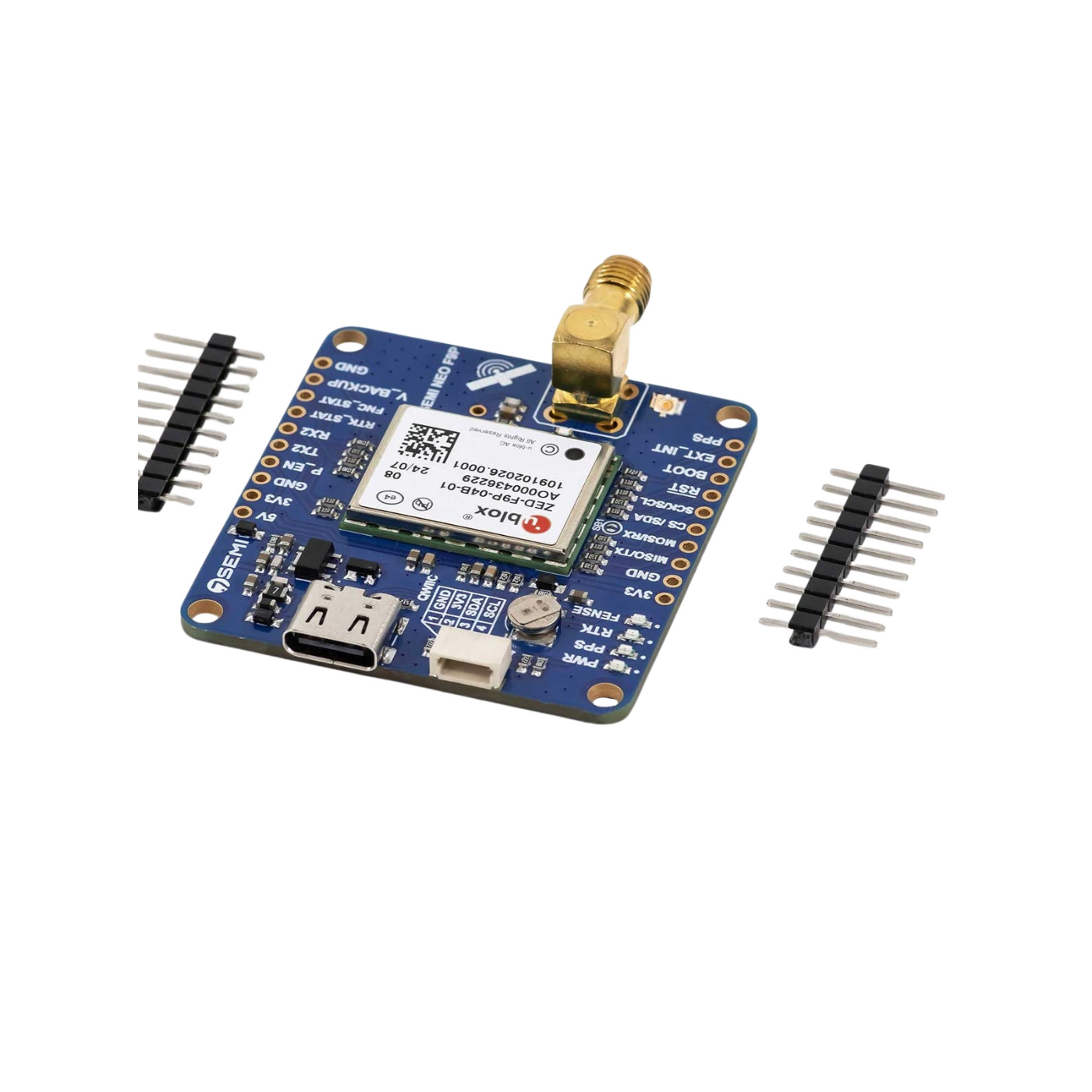 7Semi ZED-F9P Dual-Band GNSS RTK SMA Modem