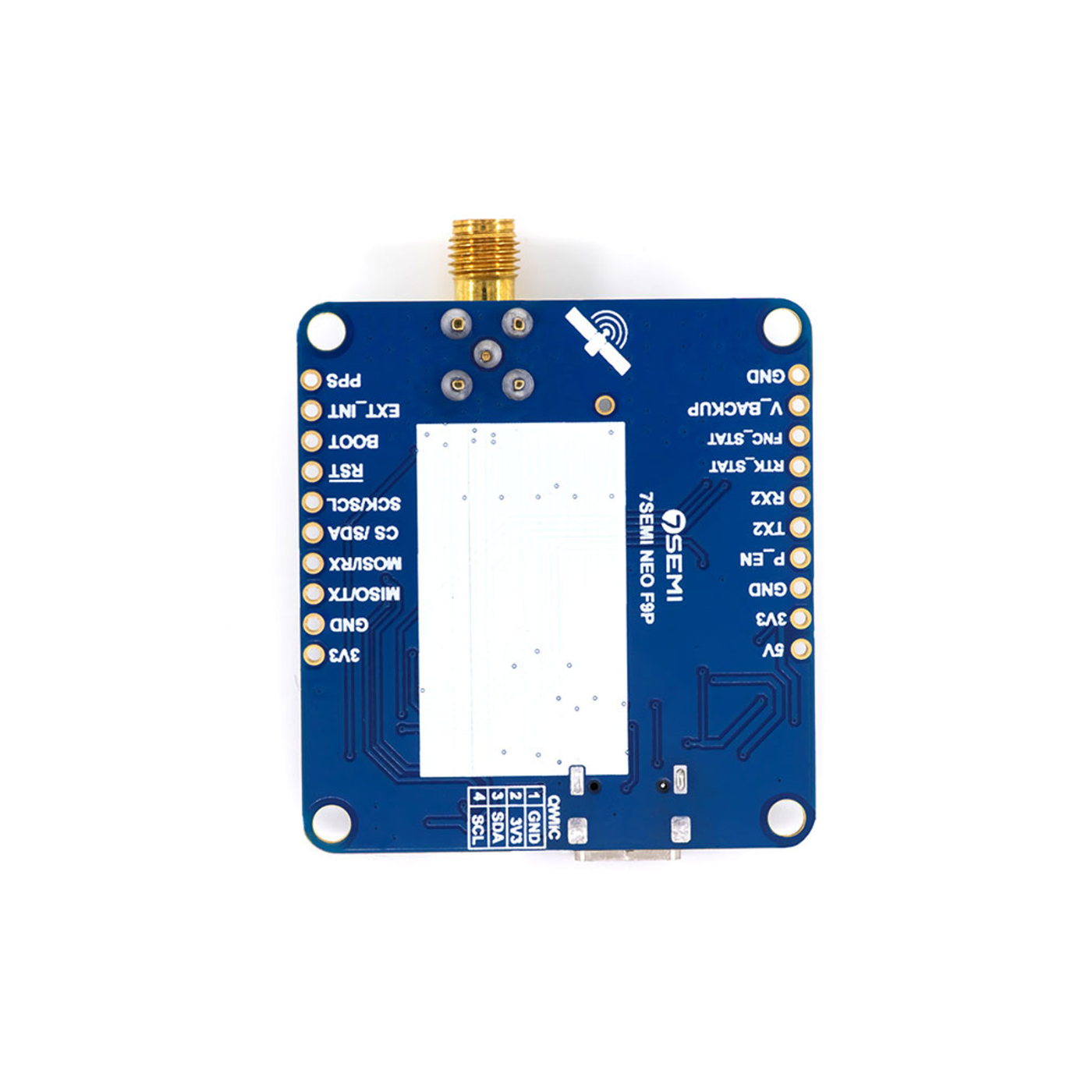u-blox ZED-F9P Dual-band GNSS RTK SMA Modem - 7Semi - Robocraze
