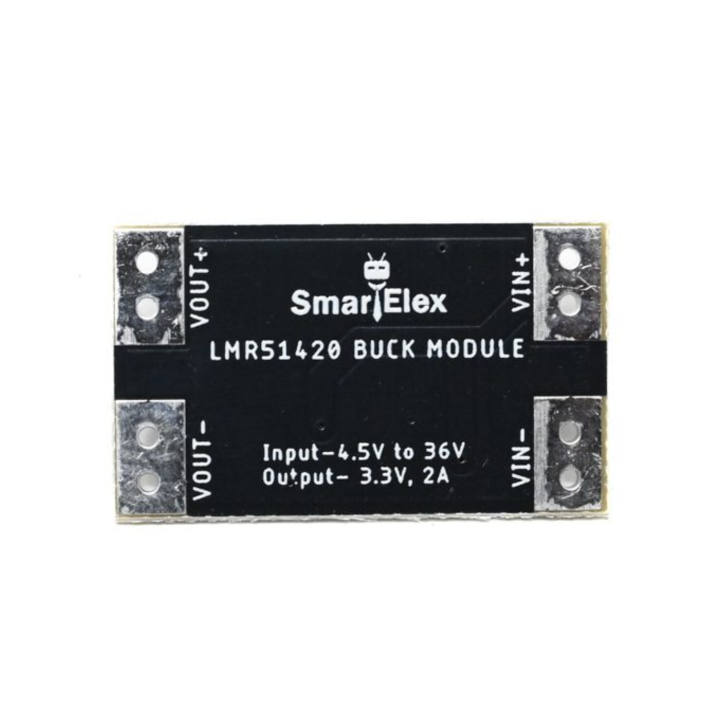SmartElex LMR51420 Buck Module – 3.3V 2A DC-DC Step-Down Power Supply Converter - Robocraze