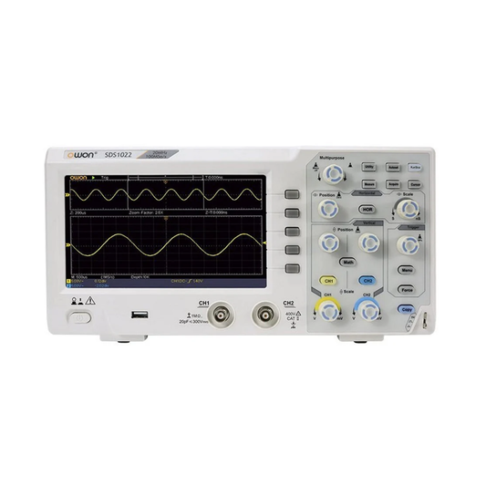 Owon SDS 1022 20MHz Digital Oscilloscope – Reliable DSO for signal processing & testing.-Oscilloscope -Robocraze