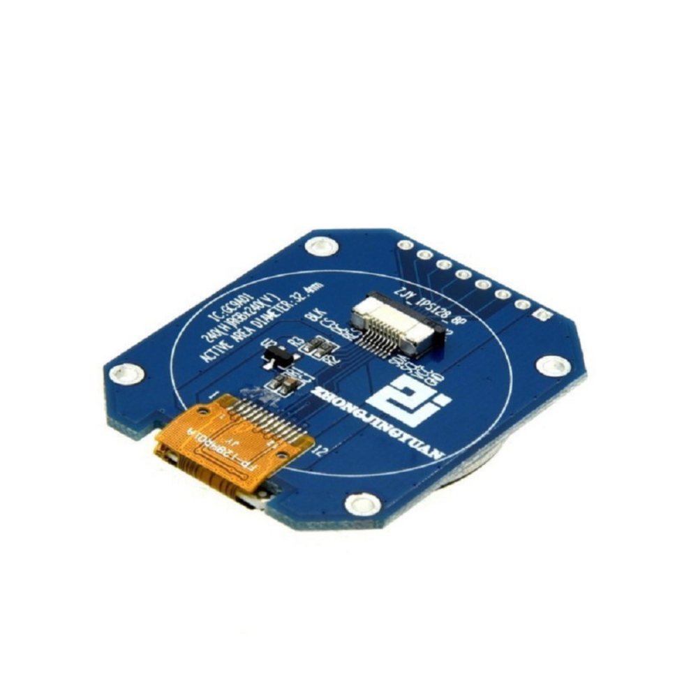 1.28 Inch Round TFT Display Module 240x240 HD IPS Full-Color Screen
